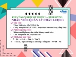 KCN MỸ PHƯỚC 3-BẾN CÁT, BÌNH DƯƠNG TUYỂN NHÂN VIÊN QUẢN LÝ CHẤT LƯỢNG