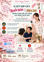 BUỔI CHIA SẺ TRỰC TUYẾN  MITSUI ONNETSU THERAPY – KẾT HỢP GIỮA TRUYỀN THỐNG VÀ HIỆN ĐẠI TRONG CHĂM SÓC SỨC KHỎE NHẬT BẢN