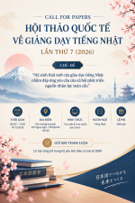 THÔNG BÁO CALL FOR PAPERS: HỘI THẢO QUỐC TẾ VỀ GIẢNG DẠY TIẾNG NHẬT LẦN THỨ 7 NĂM 2026
