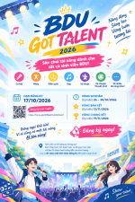 SINH VIÊN NHẬT BẢN HỌC ƠI, BẠN ĐÃ SẴN SÀNG TỎA SÁNG TẠI BDU GOT TALENT 2026?
