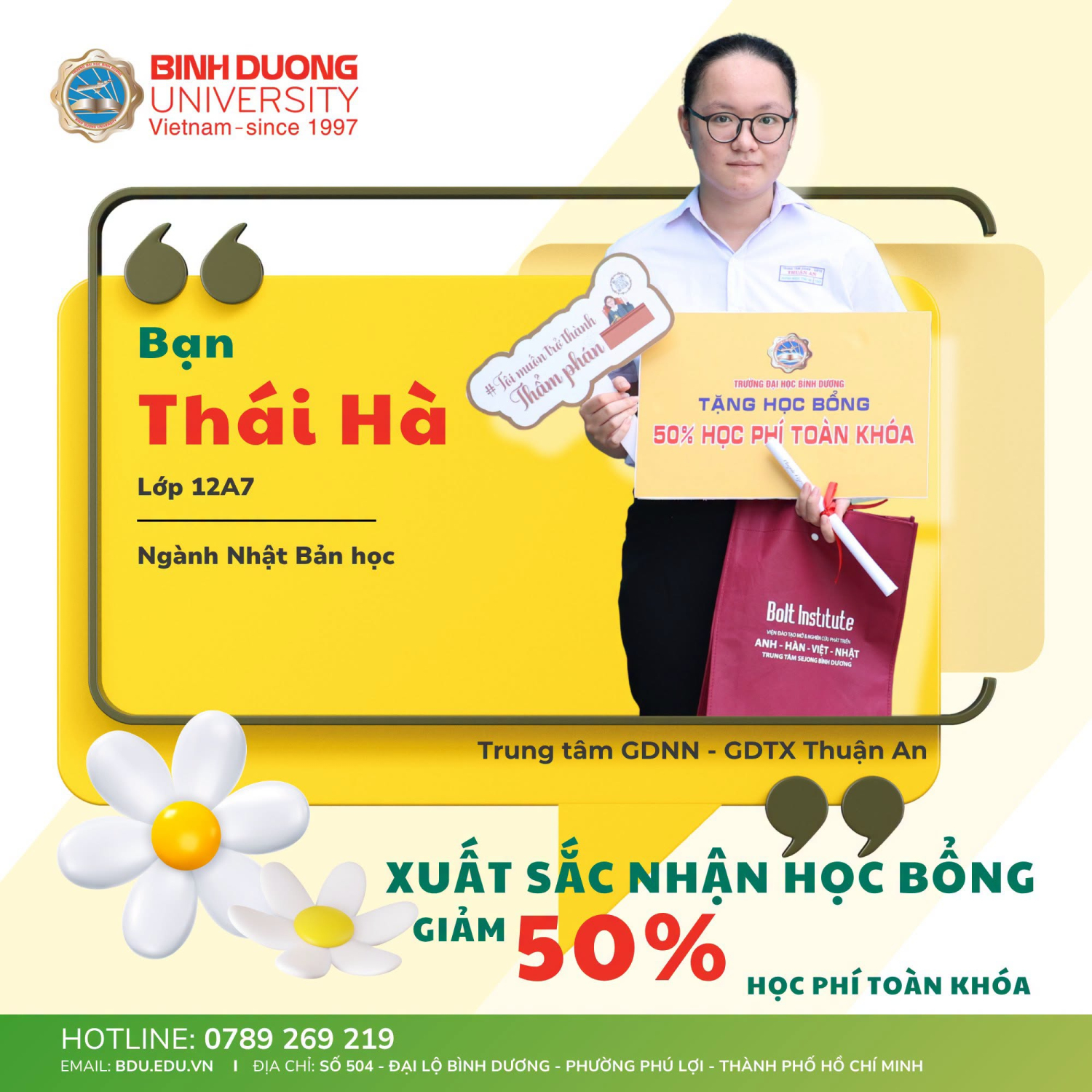 NHẬN HỌC BỔNG TĂNG CƯỜNG 50% HỌC PHÍ TOÀN KHÓA KHI LỰA CHỌN NGÀNH NHẬT BẢN HỌC