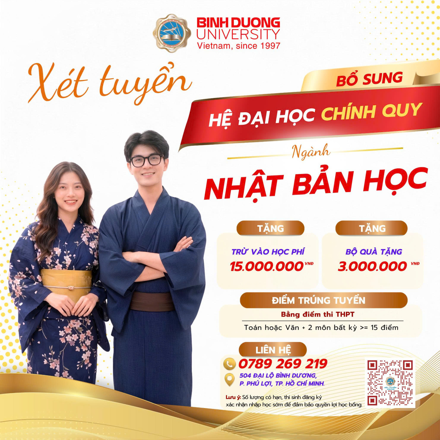 Cơ hội xét tuyển bổ sung ngành Nhật Bản học năm 2026 – Đăng ký sớm để gia tăng cơ hội nhận học bổng